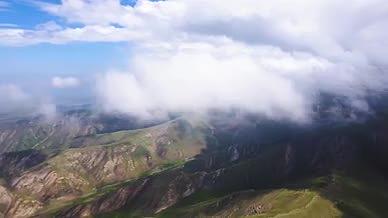 风景青藏高原橡皮山4K航拍视频的预览图